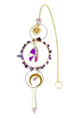 Crystal Sun Catcher. - Amethyst - 19419