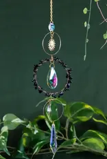 Crystal Sun Catcher - Black Obsidian - 19418