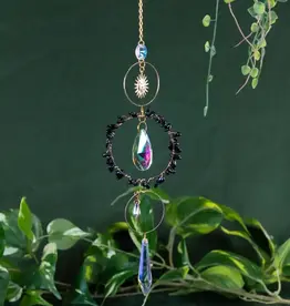 Crystal Sun Catcher - Black Obsidian