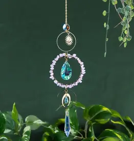 Crystal Sun Catcher. - Rose Quartz - 19420