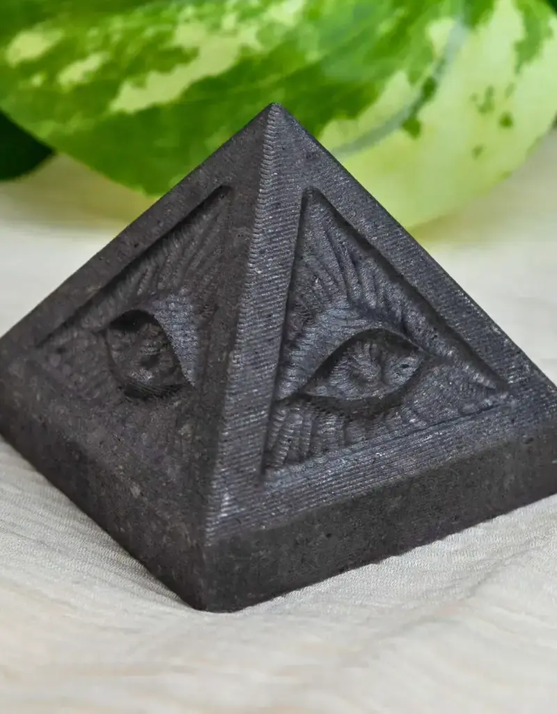 Shungite Evil Eye Pyramid - 17789