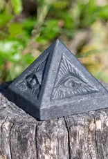 Shungite Evil Eye Pyramid - 17789