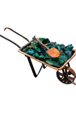 Crystal Chip Wheelbarrow - Chrysocolla - 7566