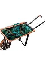 Crystal Chip Wheelbarrow - Chrysocolla - 7566