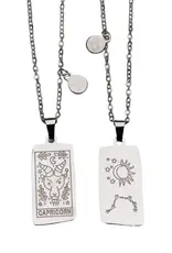 Zodiac Tarot Card & Astrology Necklace - 316L Stainless Steal / Capricorn - 9730