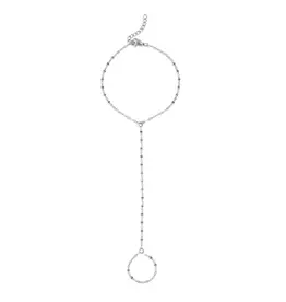 Stainless Steel Lip Hand Chain - Stainless