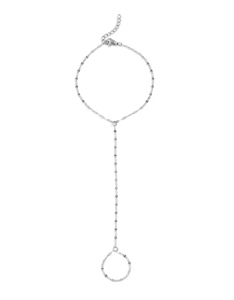 Stainless Steel Lip Hand Chain - Stainless