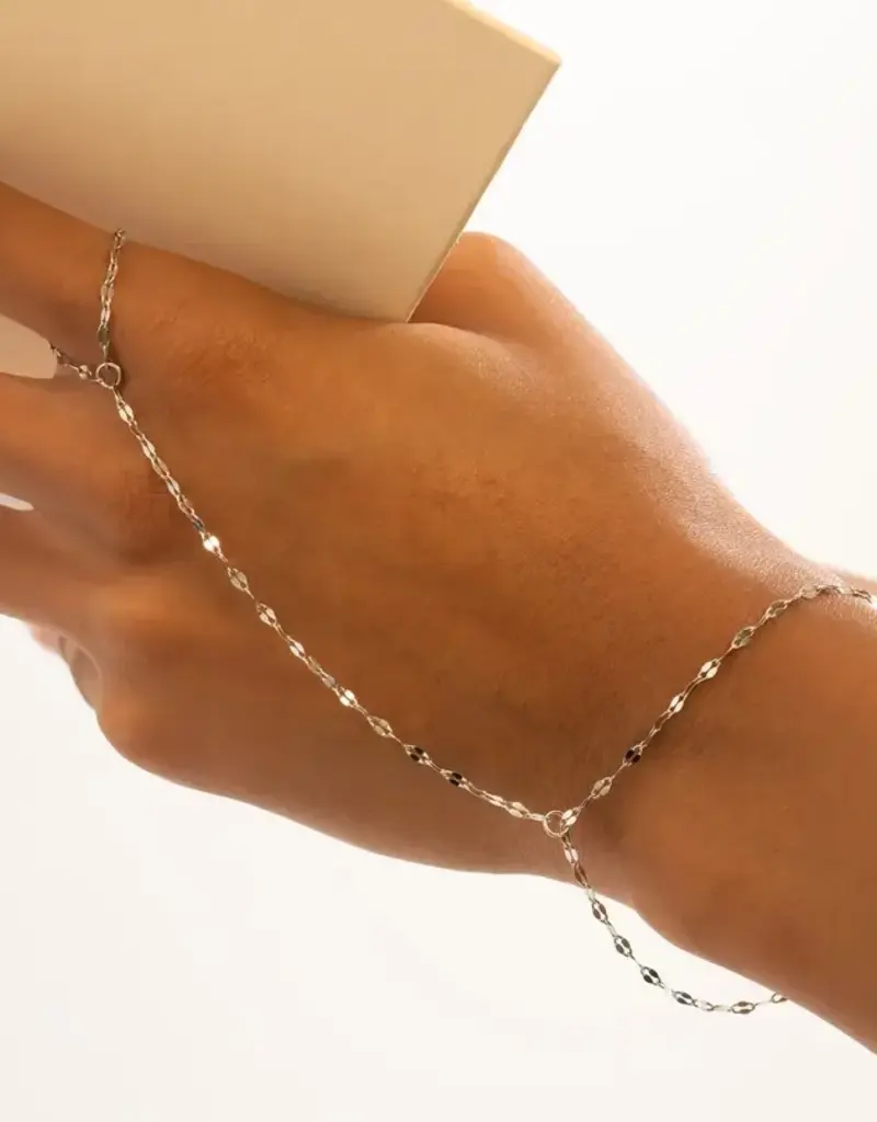 Stainless Steel Lip Hand Chain - Stainless