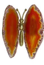 Butterfly - Burnt Orange, Gold Body