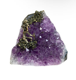 Amethyst Geode with Miner