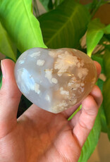 Flower Agate Hearts - SM