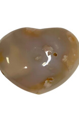 Flower Agate Hearts - SM