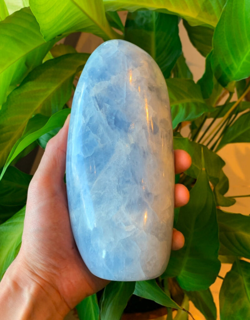 Blue Calcite Polished Free Form