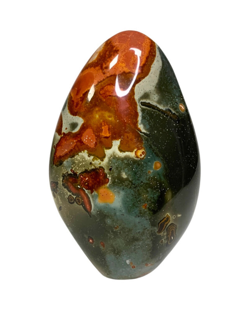 Polychrome Carved Oval