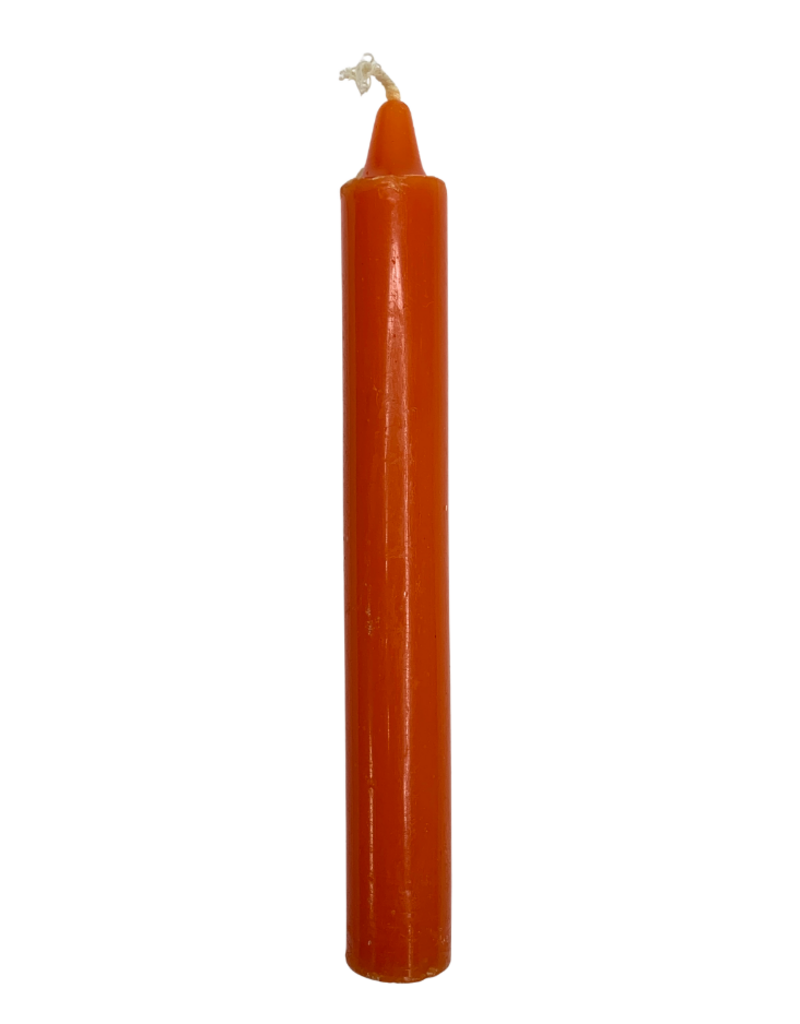 Candle - Orange 6 inches Taper - CHB-ORA