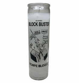 7 Day Candle - Block Buster White - C8S-BLOCKW
