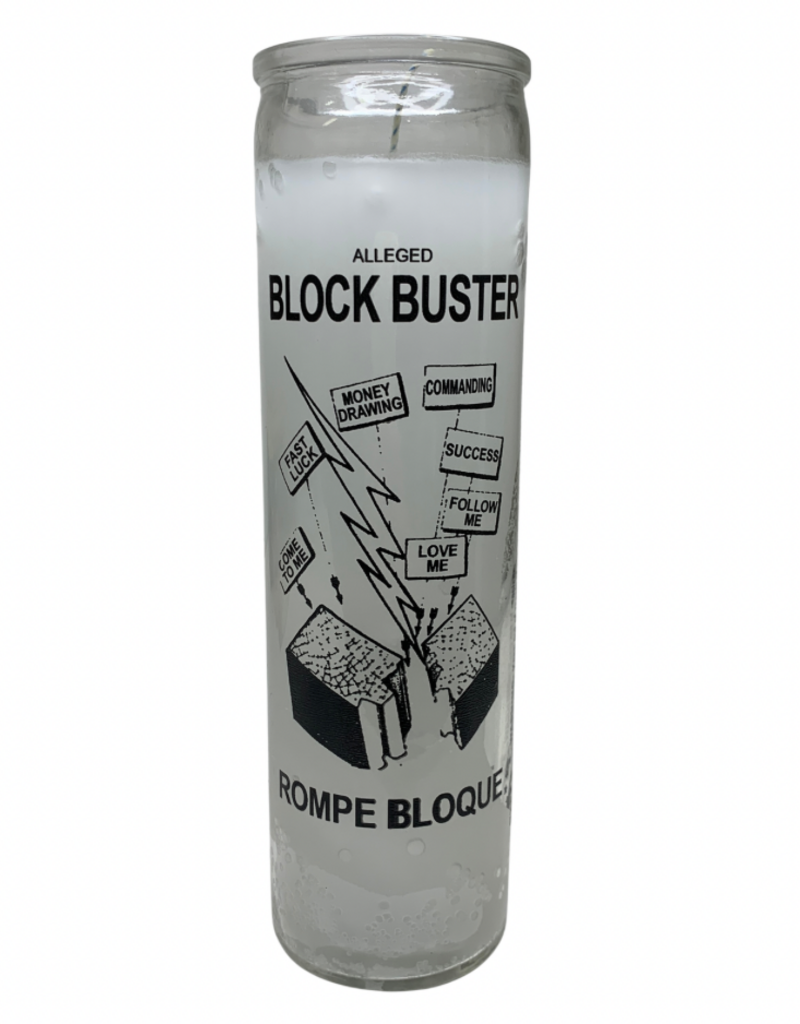 7 Day Candle - Block Buster White - C8S-BLOCKW