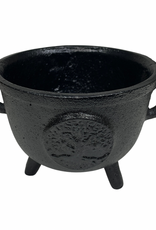 Cast Iron Cauldron - 4.5 inch - Tree of Life - ABR5571TREE
