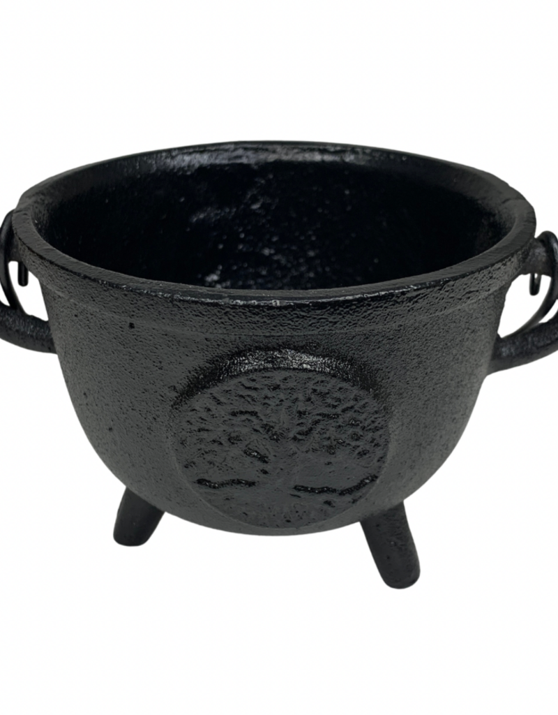 Cast Iron Cauldron - 4.5 inch - Tree of Life - ABR5571TREE