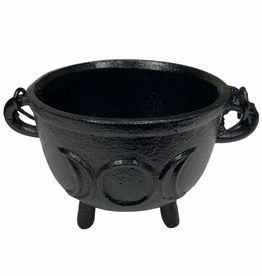 Cast Iron Cauldron - 4.5 inch - Triple Moon - ABR5571TM