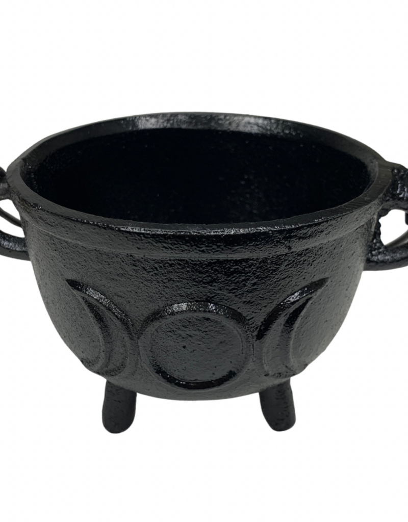 Cast Iron Cauldron - 4.5 inch - Triple Moon - ABR5571TM