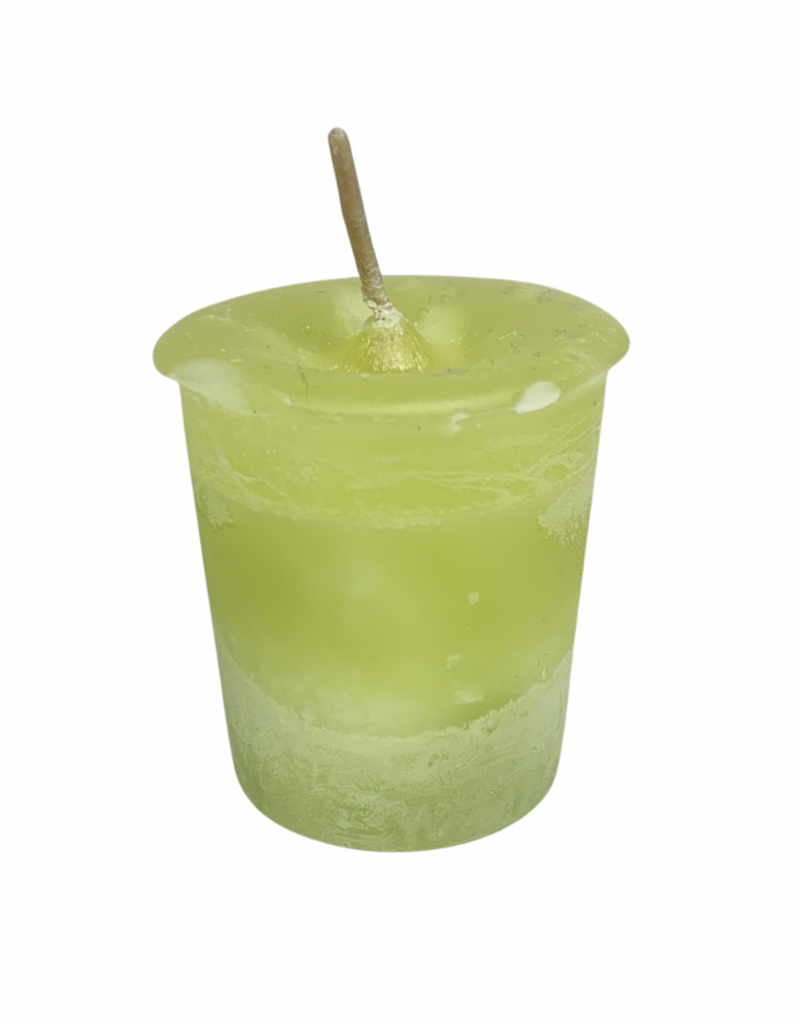 Reiki Charged Votive Candle - Abundance