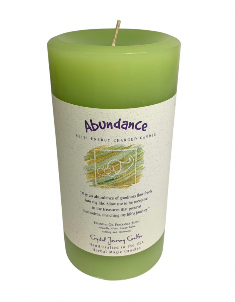 Abundance Reiki Charged Candle