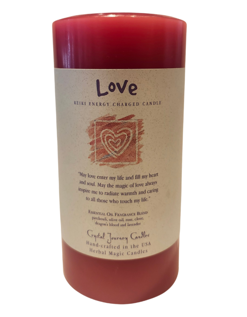 Love Reiki Charged Candle - HK014 - CHM-3X6- 84516