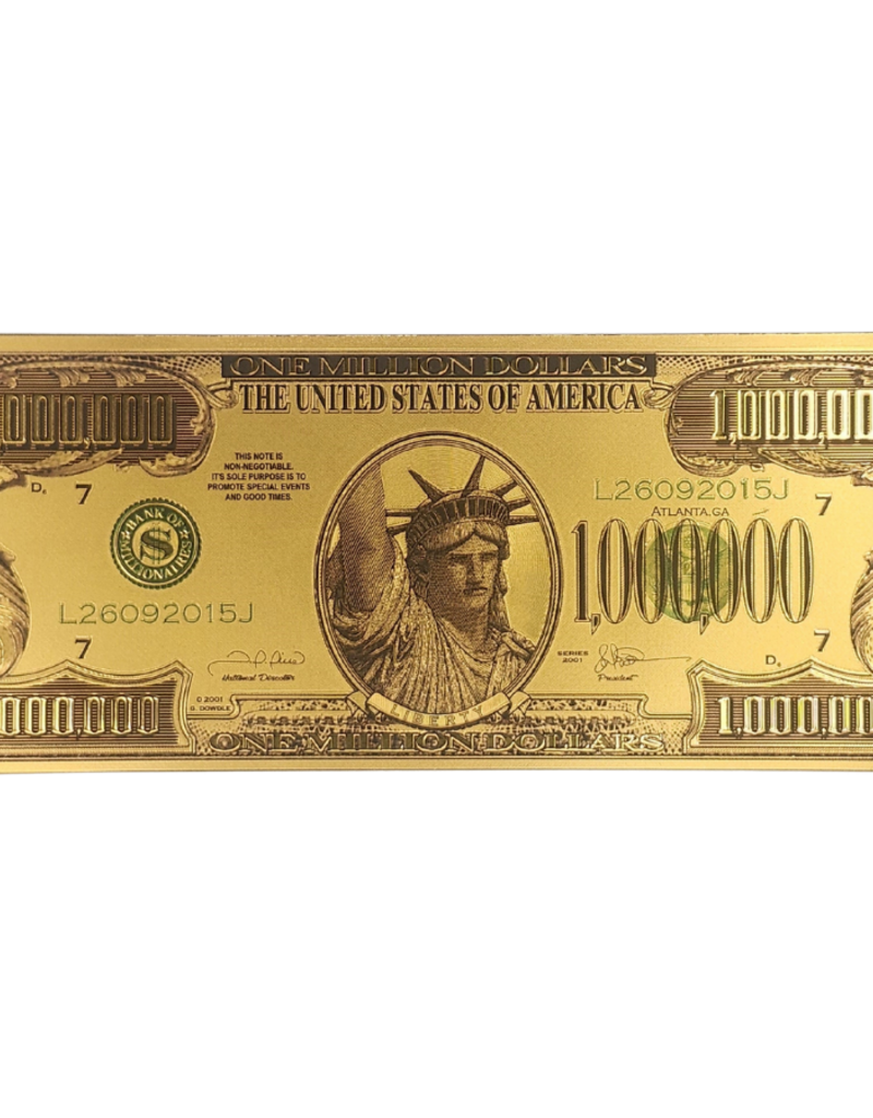 Gold Feng Shui Bill - $1 Million