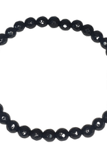 Cinnabar with Black Agate Bracelet ML- 6mm