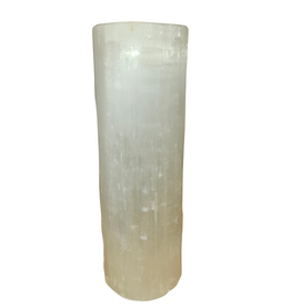 Selenite Cylinder Lamp Large -12 Inches