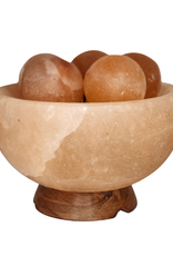 Salt Fire Bowl with Spheres Lamp - 35810