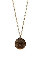 Necklace - Mandala Amethyst, Gold - NG-MAM