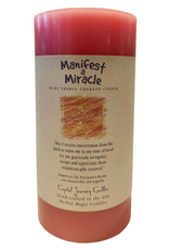Manifest a Miracle Reiki Charged Candle - 3x6 - (HK015) 84517