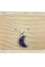 Pendant - Amethyst Moon- Sterling Silver- P-MA