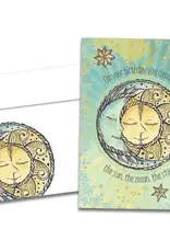 Birthday Card - Sun Moon and Stars - 19652