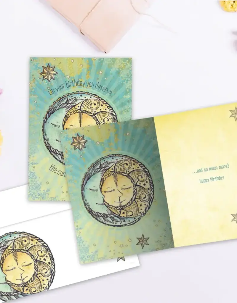 Birthday Card - Sun Moon and Stars - 19652