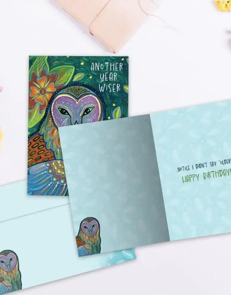 Birthday Card - Another Year Wiser - 21775