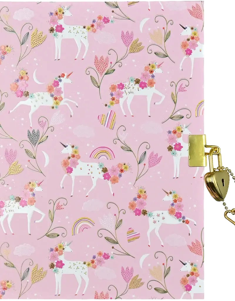 Journal - Unicorn Blooms Locking