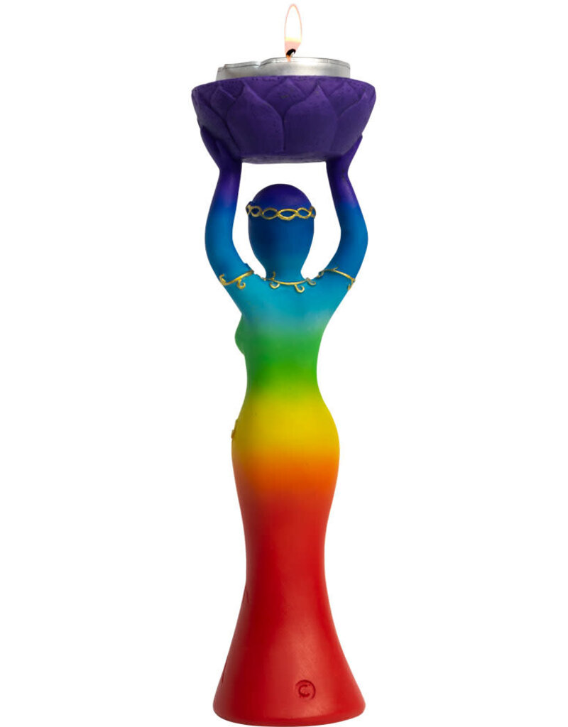 Statue - Chakras Goddess T-Light Holder - 32436