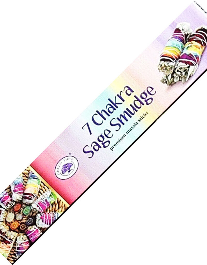 Incense - Green Tree 7 Chakra Sage Smudge - 15 gr - 73125