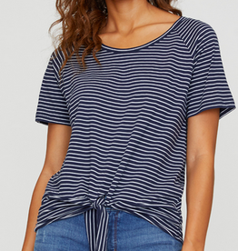 stripe rouched tee