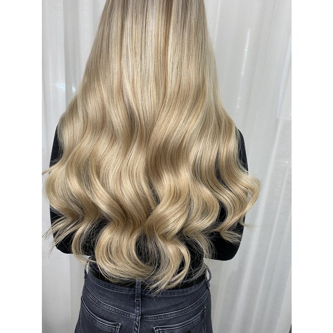 Extensions à micro-anneaux Blond Balayage Doré 20"