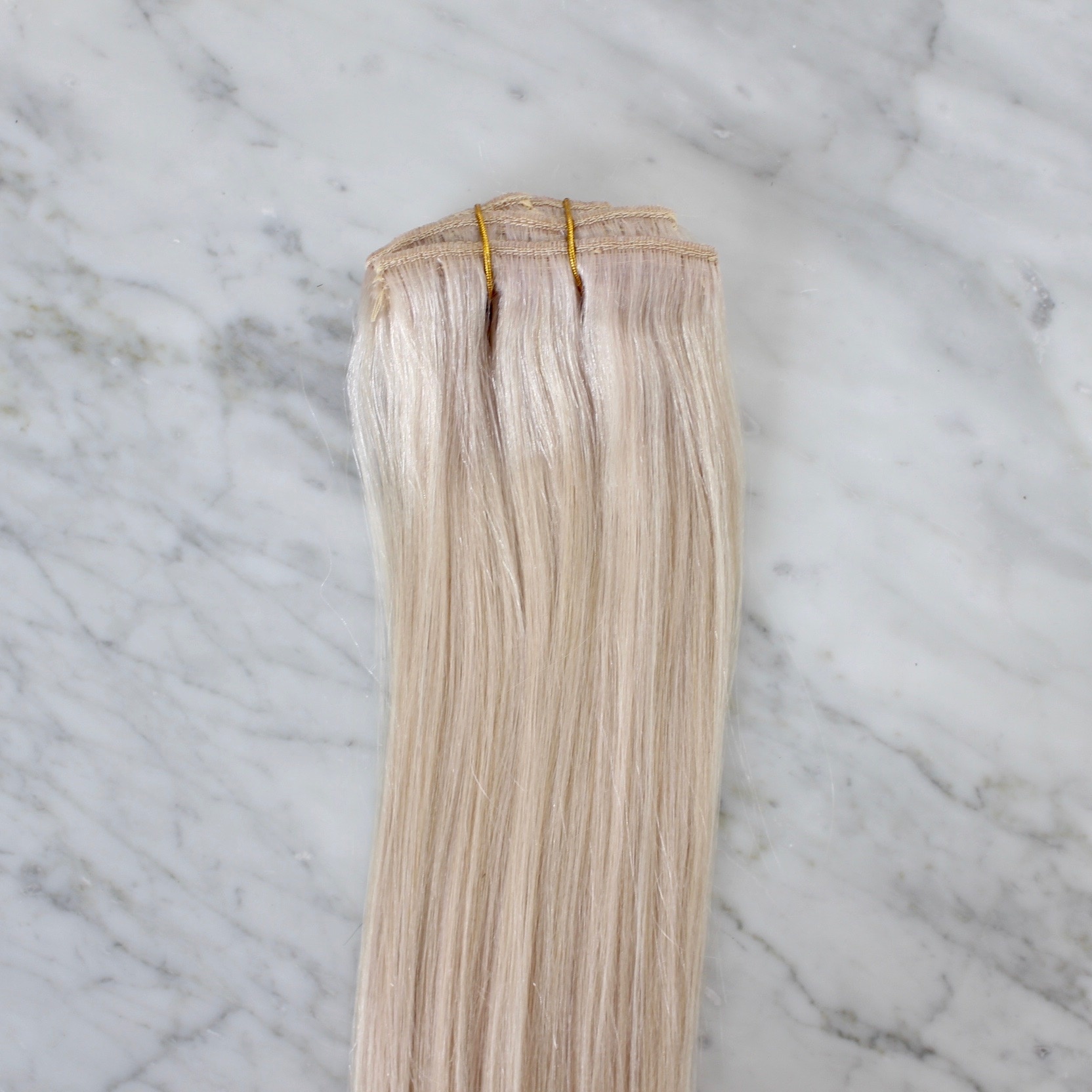 Extensions à clips Blond Polaire 20" Les Précieuses