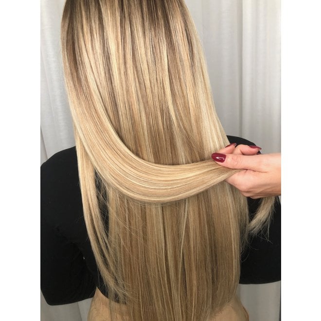 Extensions à clips Blond Balayage Châtain Froid 20"