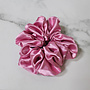 Chouchou en satin - Rose bonbon
