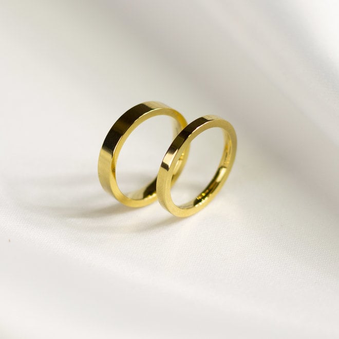 Bague Minimaliste 4mm Magnolia - Or