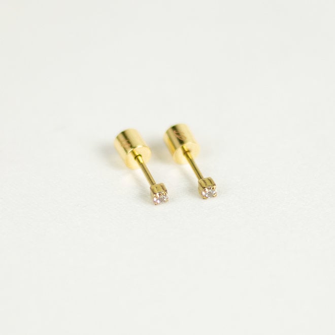 Boucles d'oreilles stud - 2mm