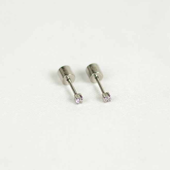 Boucles d'oreilles stud - 2mm