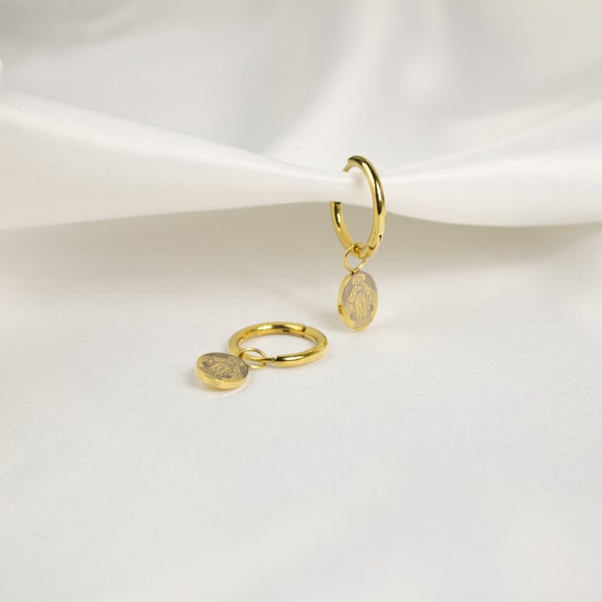 Charms à boucles d'oreilles Marie - Or